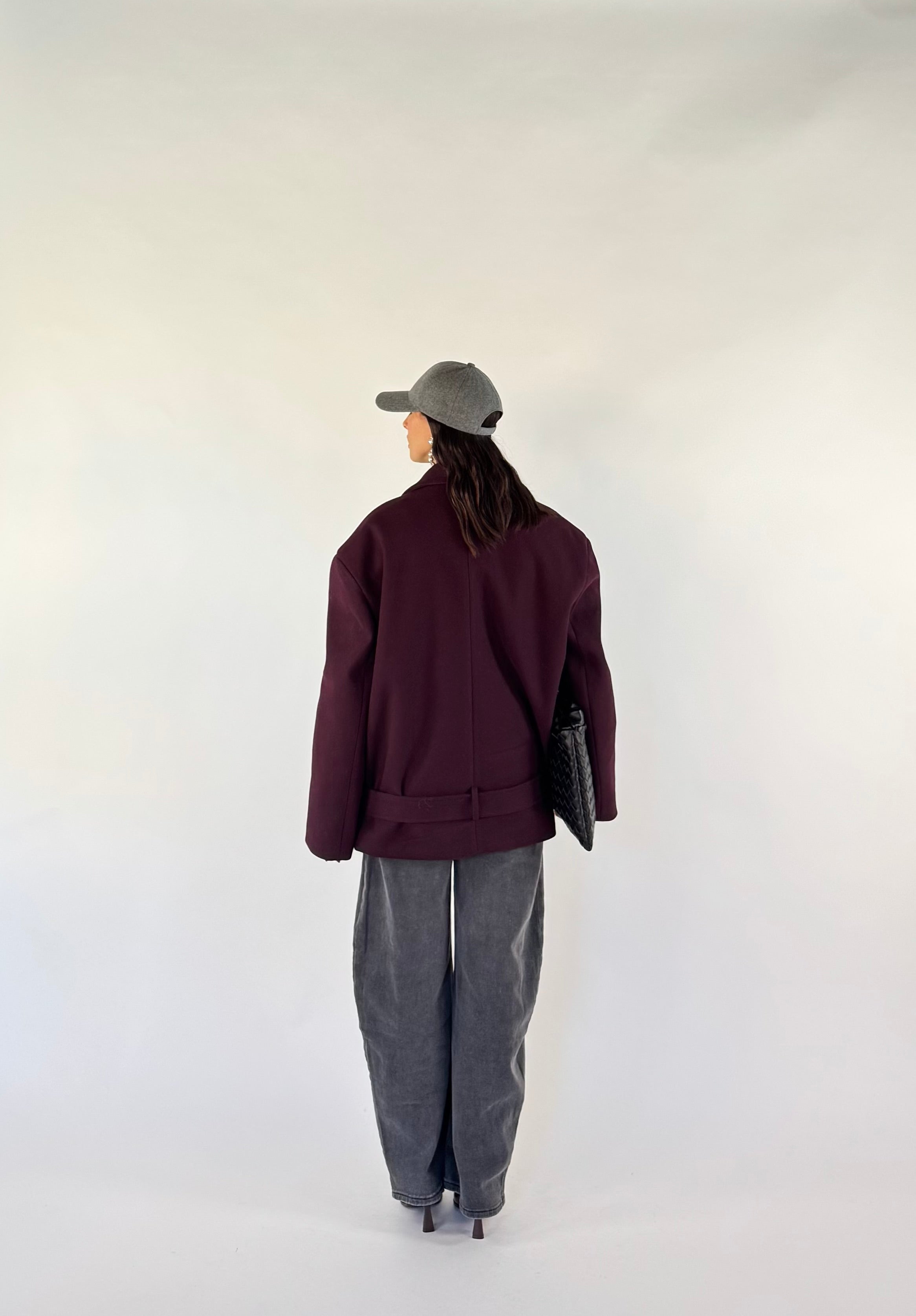 COAT PURPLE BELT