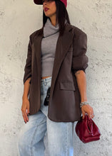 Carica l&#39;immagine nel visualizzatore di Gallery, BLAZER LOOSE FIT CAFFÈ

