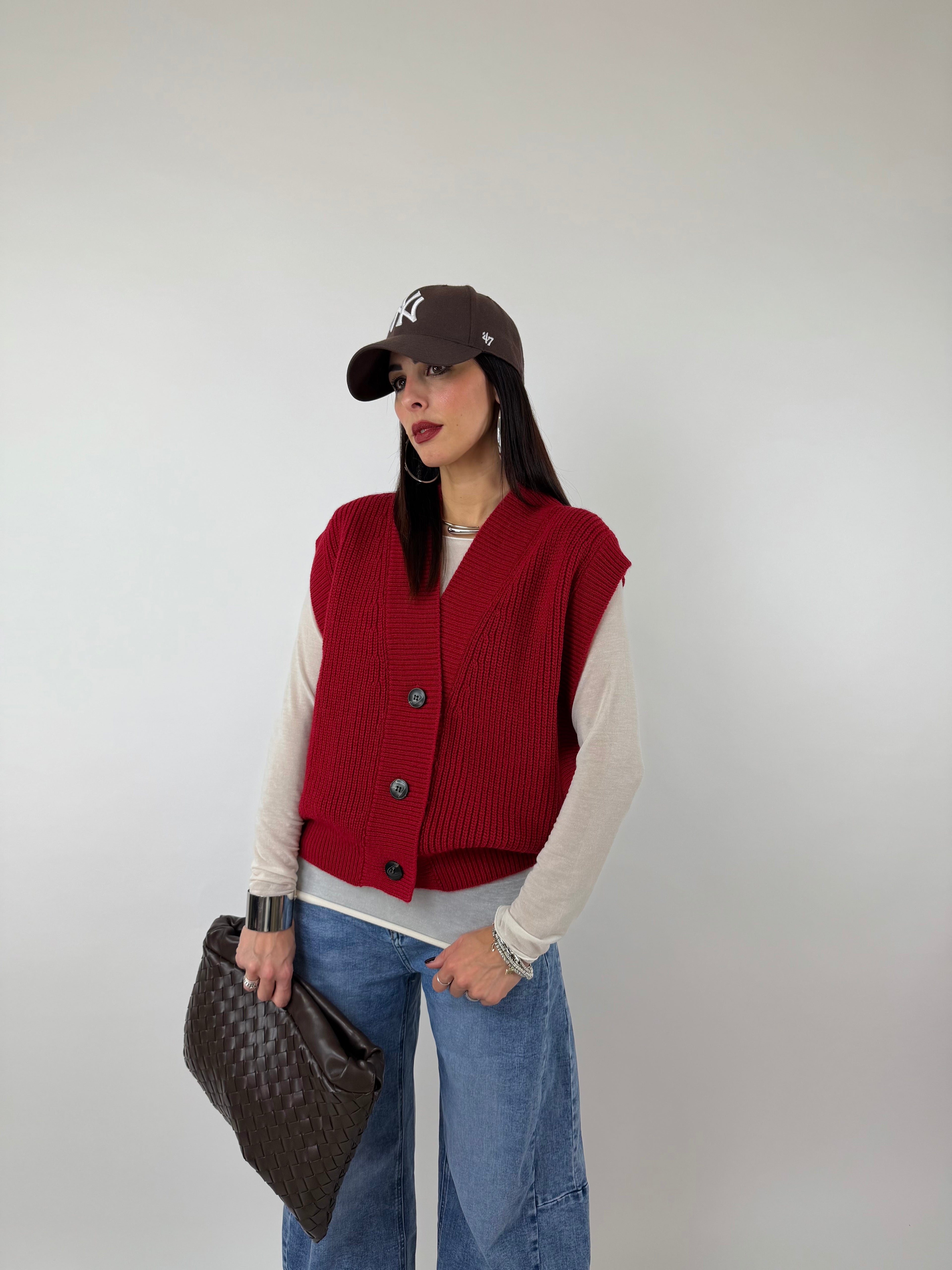 GILET FLOW ROSSO