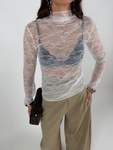 Carica l'immagine nel visualizzatore di Gallery, MAGLIA PIZZO BIANCA
