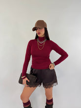 Carica l&#39;immagine nel visualizzatore di Gallery, MAGLIA DOLCEVITA BORDEAUX
