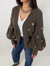 Carica l'immagine nel visualizzatore di Gallery, CARDIGAN DIAMOND DUSTY BROWN
