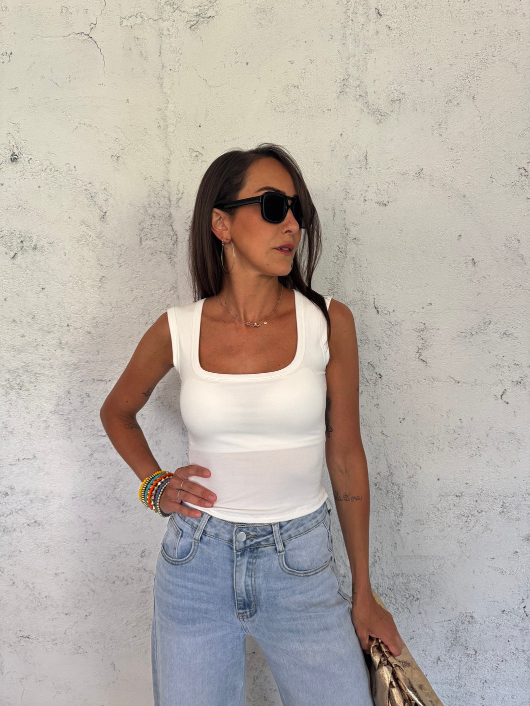 TOP SQUARE BIANCO