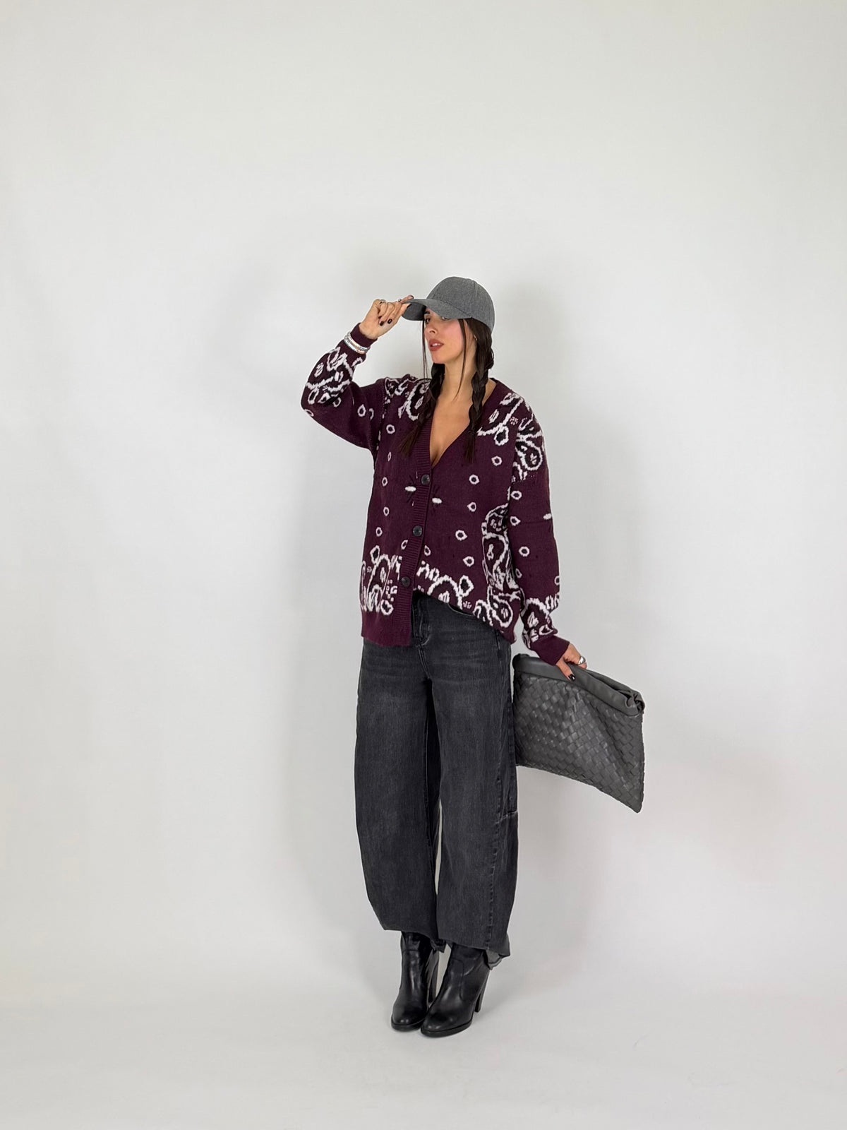 CARDIGAN BANDANA VINACCIA