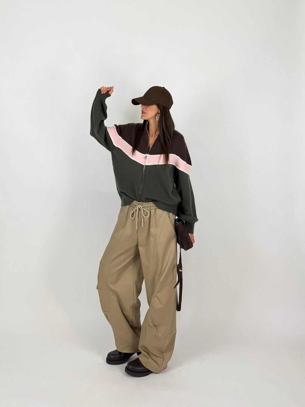 PULL VINTAGE CHOCO-GREEN