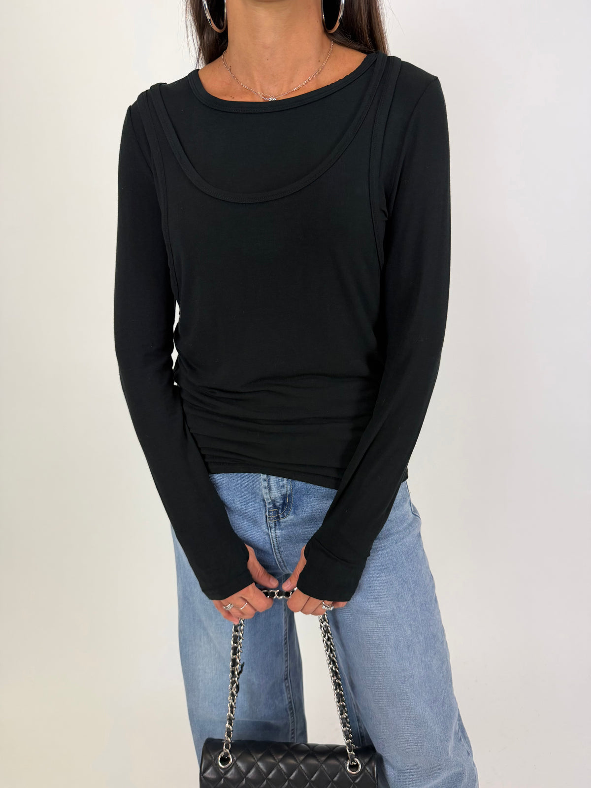 MAGLIA DOUBLE NERA