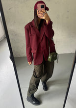 Carica l&#39;immagine nel visualizzatore di Gallery, BLAZER LOOSE BORDEAUX
