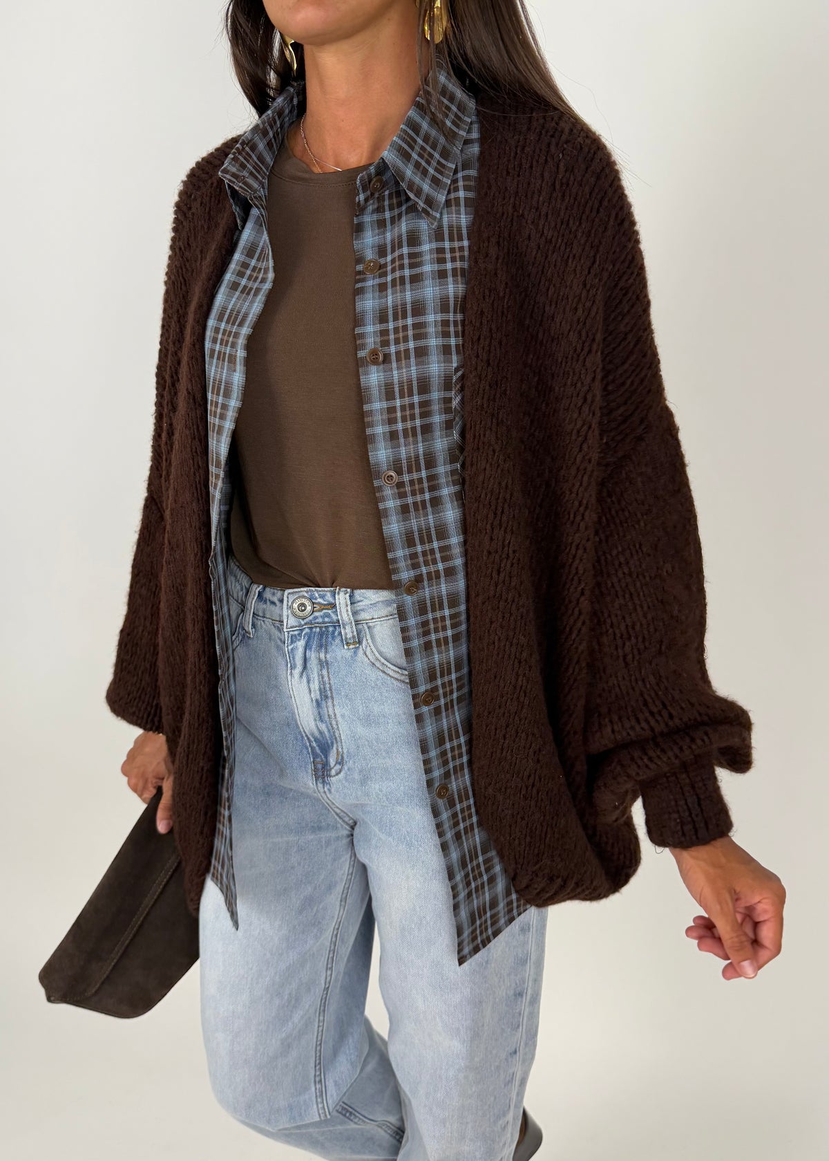 MAXI CARDIGAN CACAO