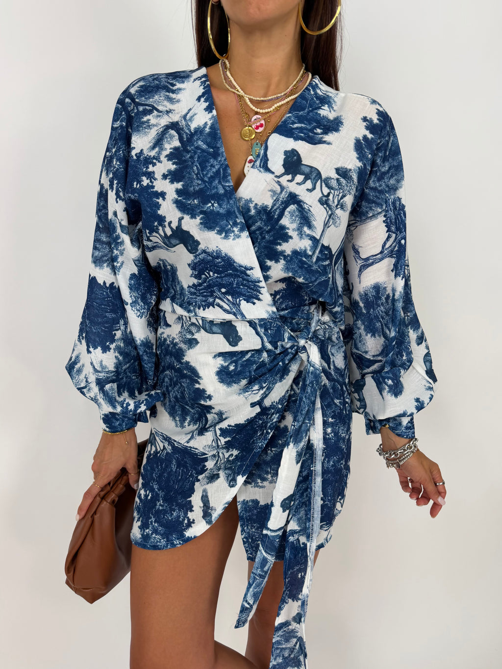 PAREO DRESS BLU