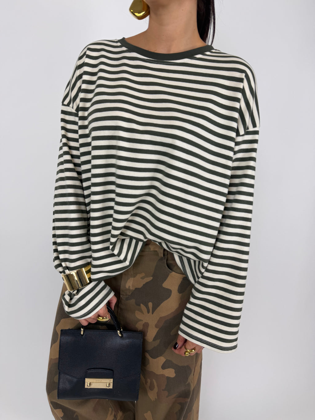 MAGLIA STRIPES GREEN