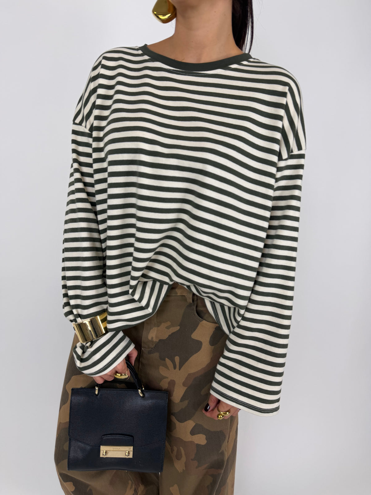MAGLIA STRIPES GREEN
