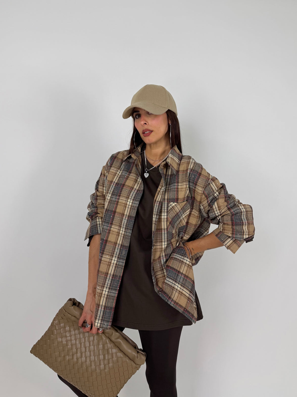 CAMICIA CHECK STRASS
