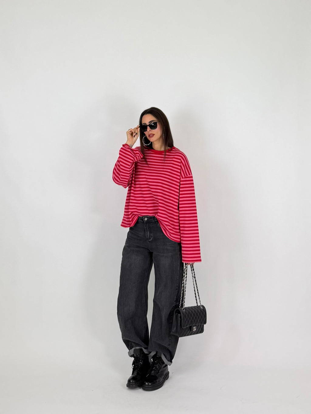 MAGLIA STRIPES PINK