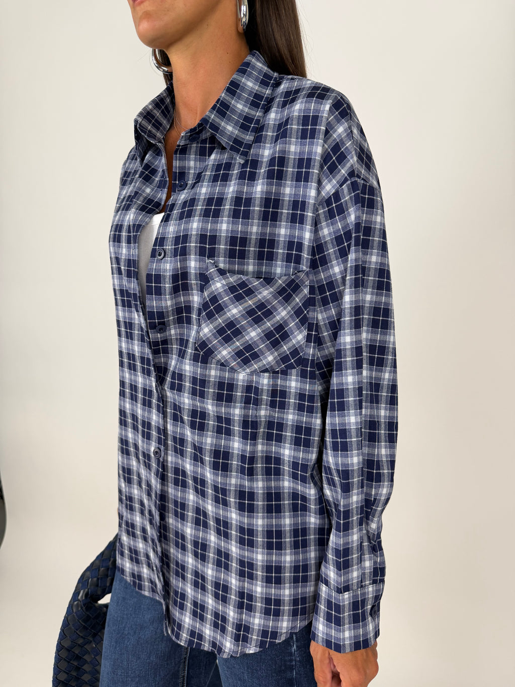 CAMICIA CHECK BLU