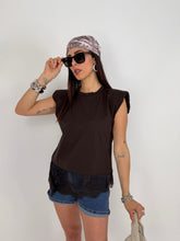 Carica l'immagine nel visualizzatore di Gallery, MAGLIA SHOL LACE MOKA
