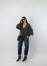 Carica l'immagine nel visualizzatore di Gallery, CARDIGAN DIAMOND DUSTY BROWN
