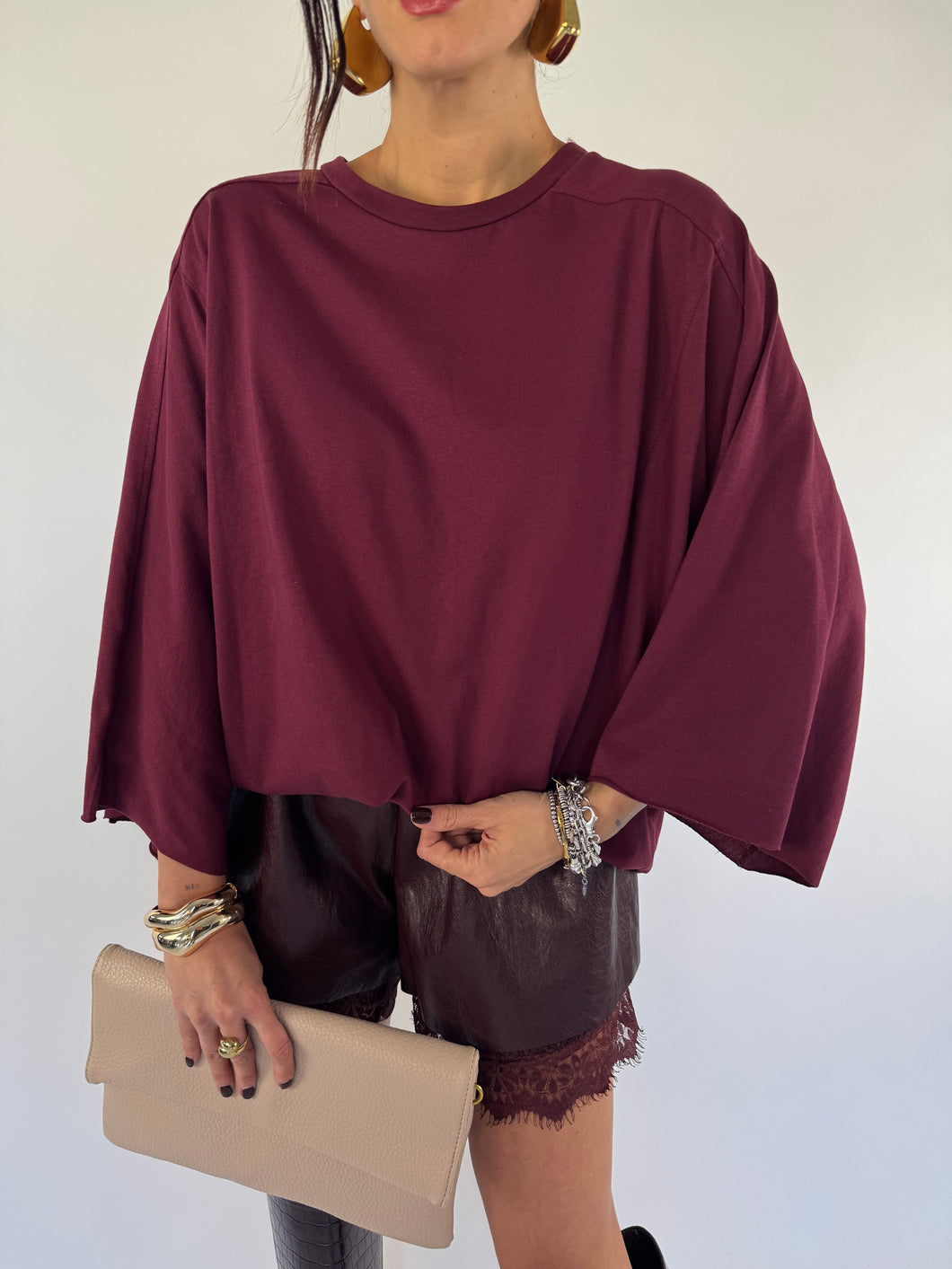 T-SHIRT JUST BORDEAUX