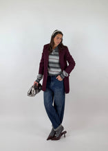 Carica l&#39;immagine nel visualizzatore di Gallery, BLAZER CLASSY BORDEAUX
