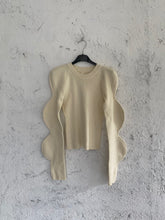 Carica l&#39;immagine nel visualizzatore di Gallery, MAGLIA WAVY PANNA
