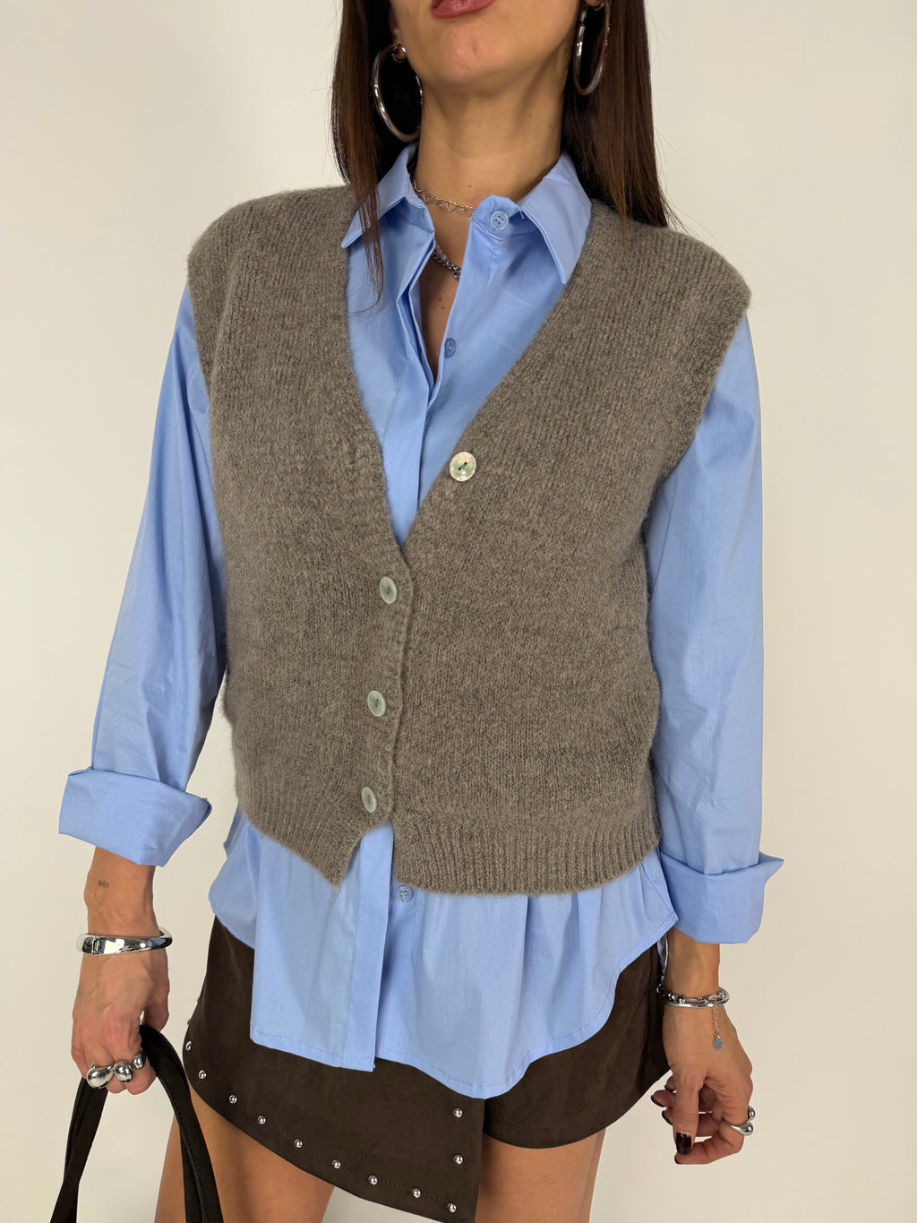 GILET SOFT LAYER TAUPE