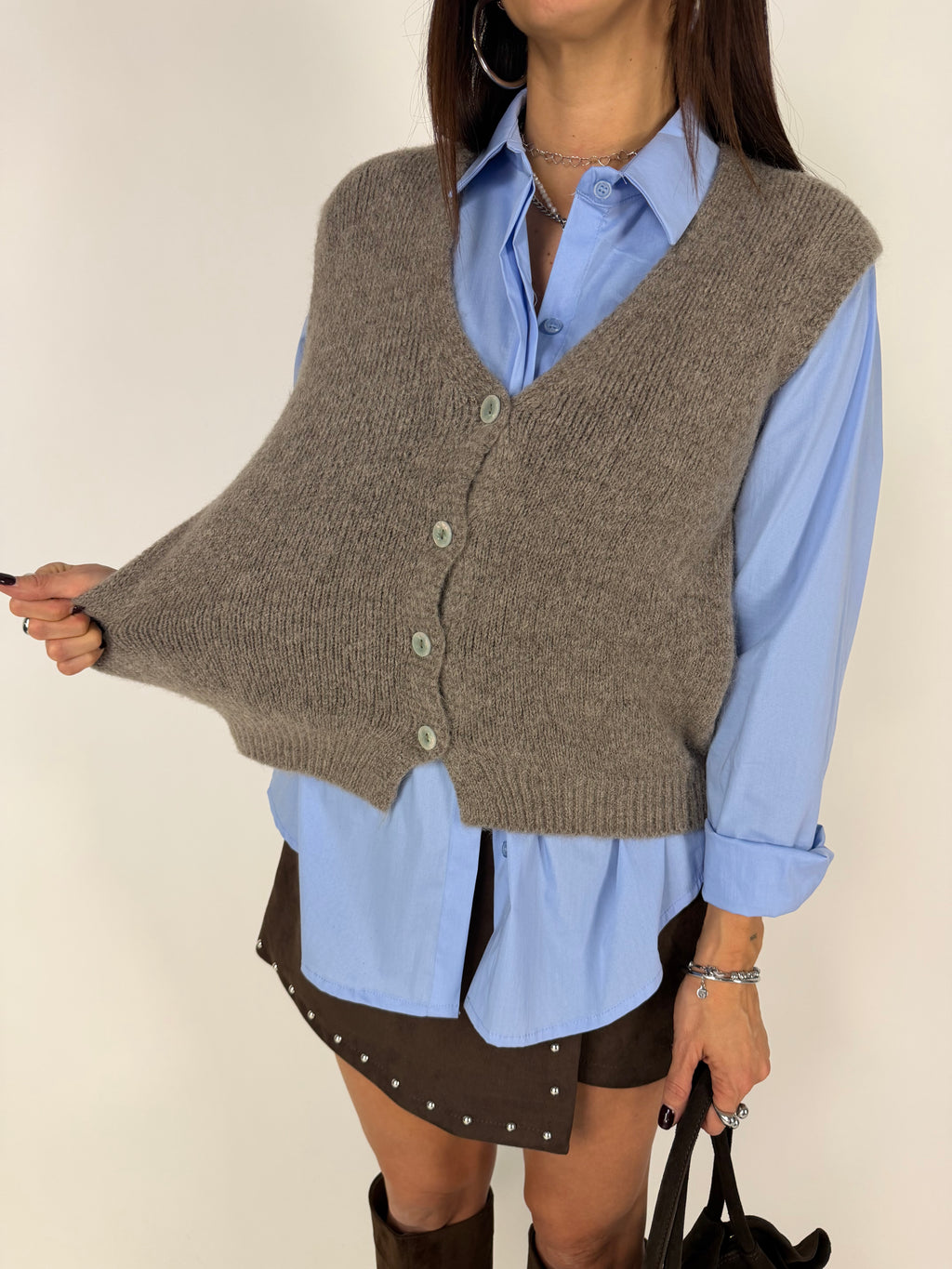 GILET SOFT LAYER TAUPE