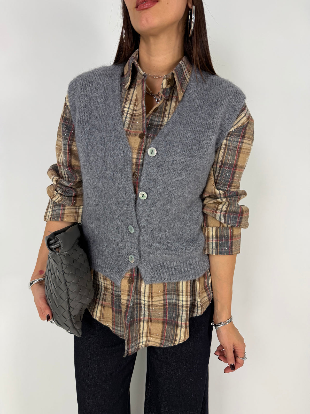 GILET SOFT LAYER GRIGIO