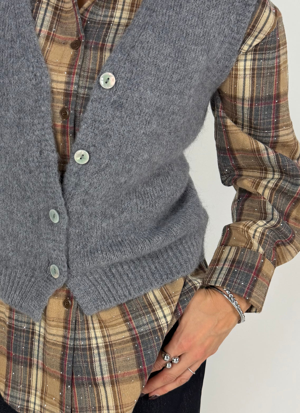 GILET SOFT LAYER GRIGIO