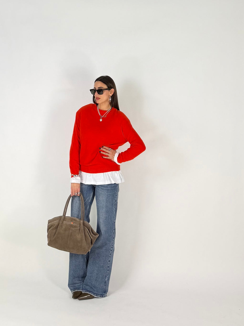 PULL DAILY KNIT ROSSO