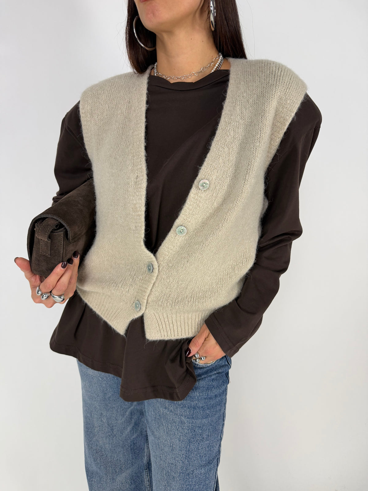 GILET SOFT LAYER BEIGE