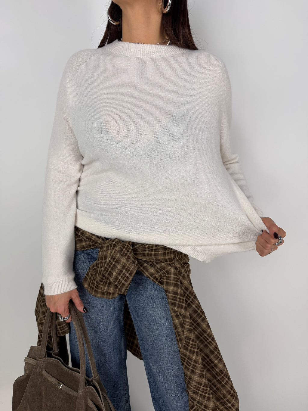 PULL DAILY KNIT BIANCO