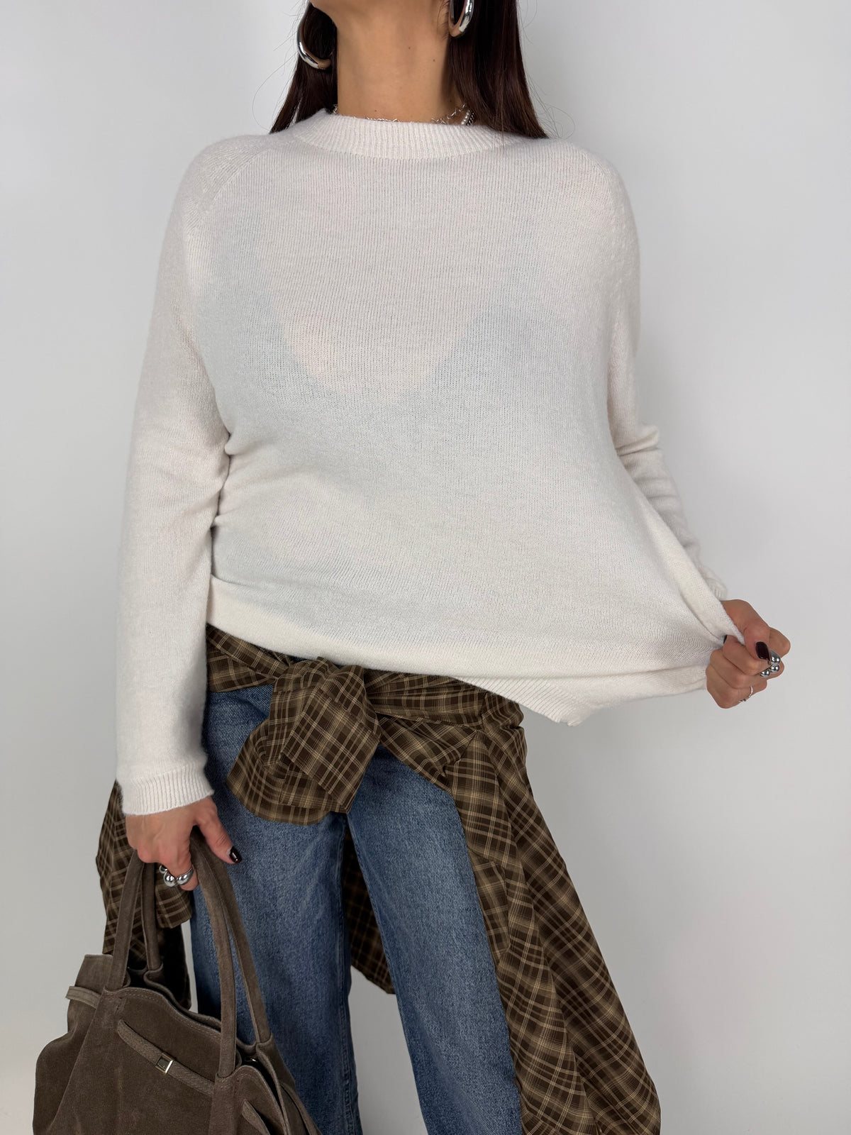 PULL DAILY KNIT BIANCO