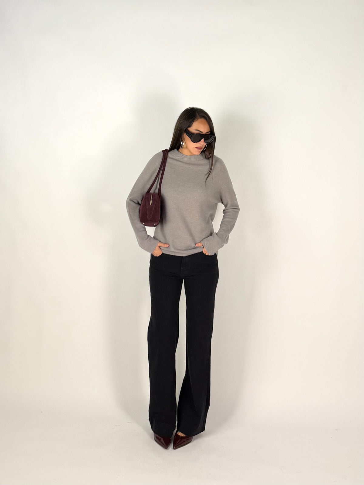 JEANS WIDE BLACK