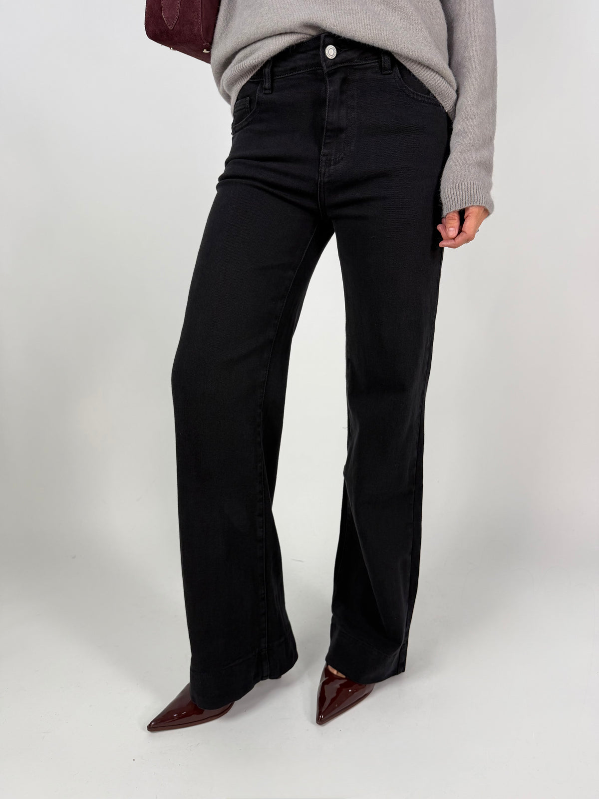 JEANS WIDE BLACK
